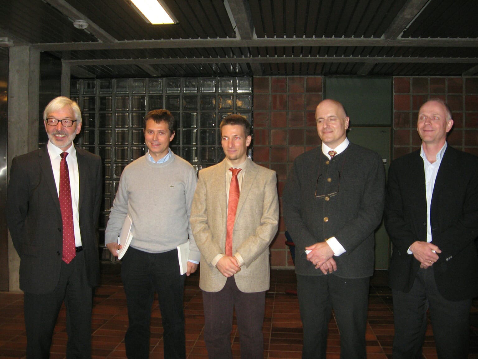 From left: Peter Comba (opponent), Giovanni Occhipinti, Marco Foscato, Christophe Steinbeck (opponent), Vidar R. Jensen.